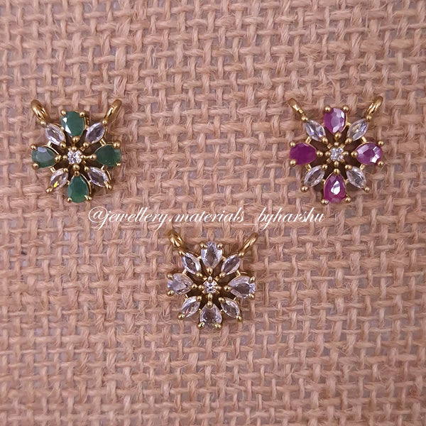 12MM White Flower Charms (1 Piece)