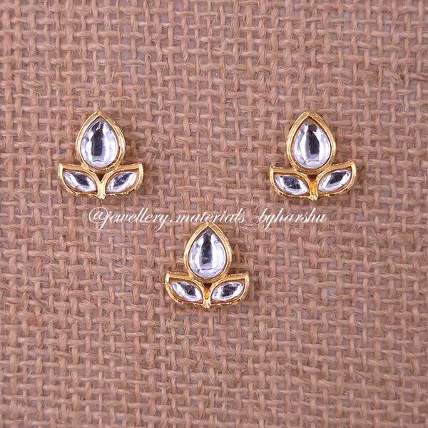 14 x 12MM White Flower Charms (1 Piece)