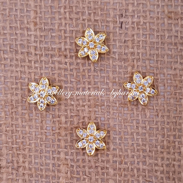 12MM White Flower Charms (1 Piece)