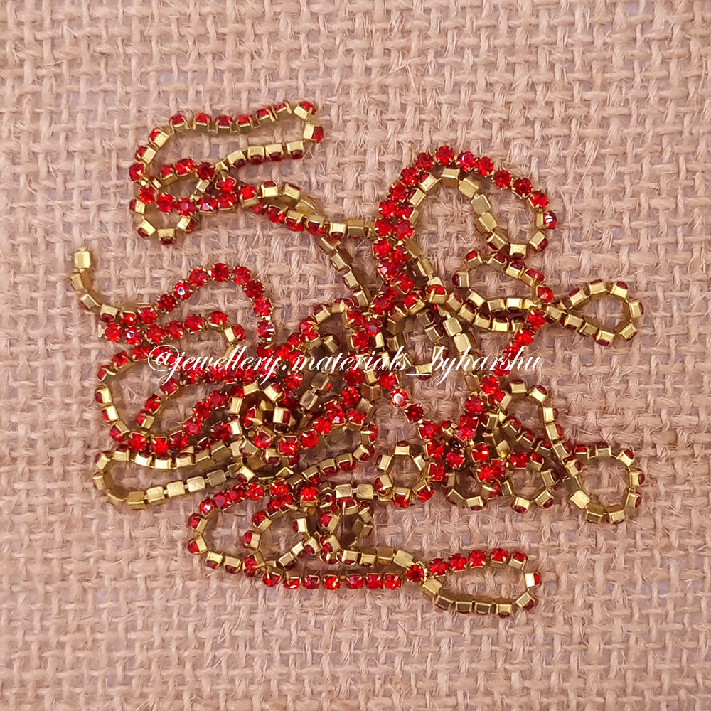 Stone Chain - Red Color Stone – Harshu's Craft Store