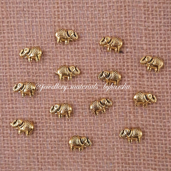11 x 8 Gold Elephant Charms