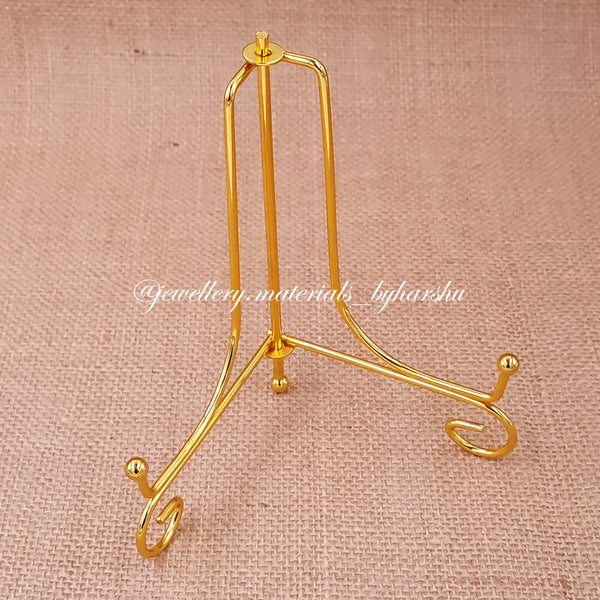 6 Inch Gold Foldable Metal Stand