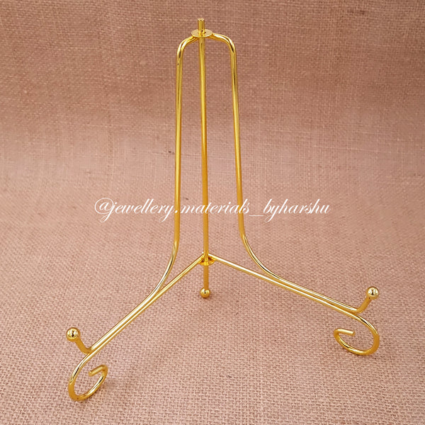 8 Inch Gold Foldable Metal Stand