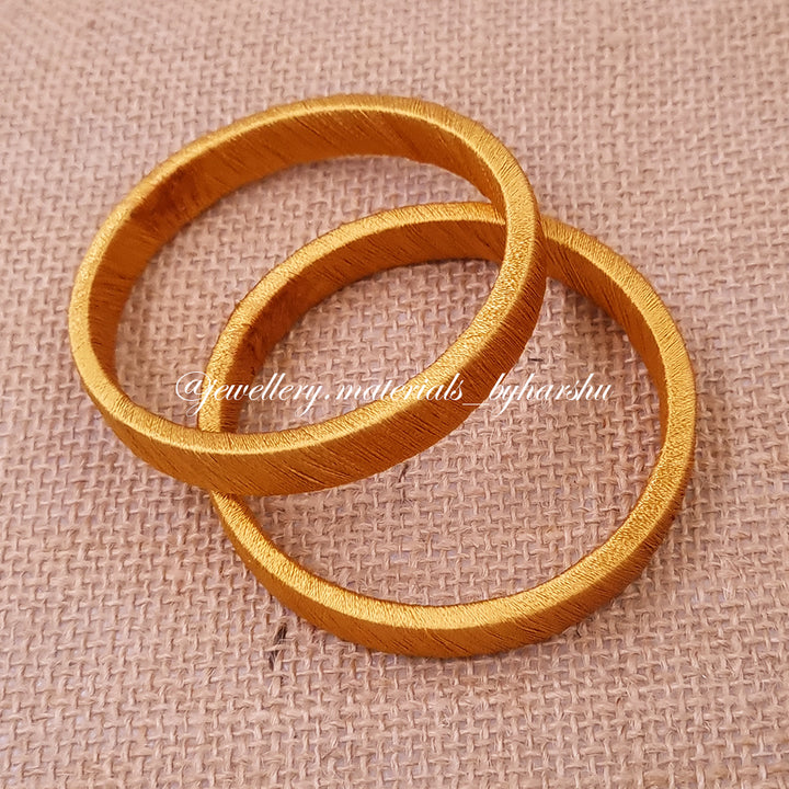 Flat Wrapped Bangles 2 Cut (Gold)