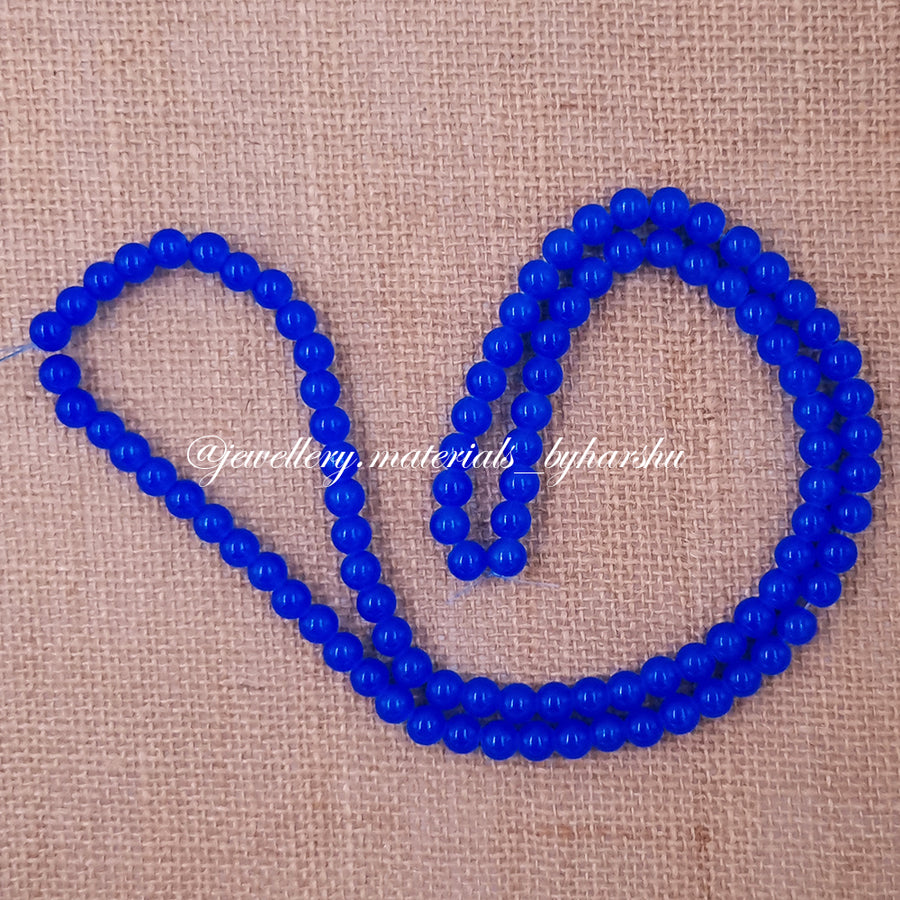 8MM Jelly Beads - Dark Blue