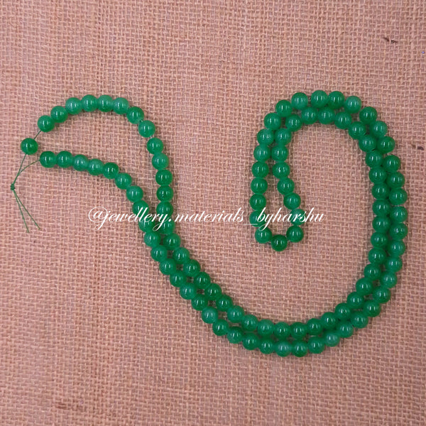 8MM Jelly Beads - Leaf Green