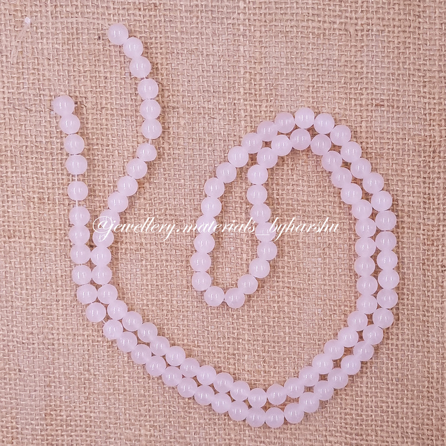 8MM Jelly Beads - Pastel Pink