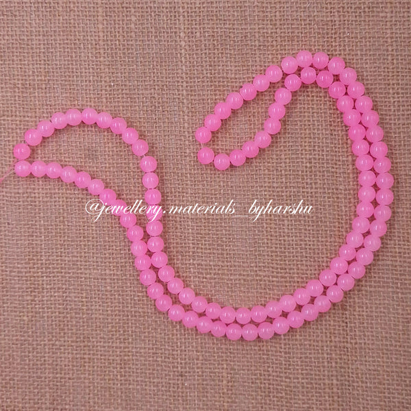 8MM Jelly Beads - Fluorescent Light Pink