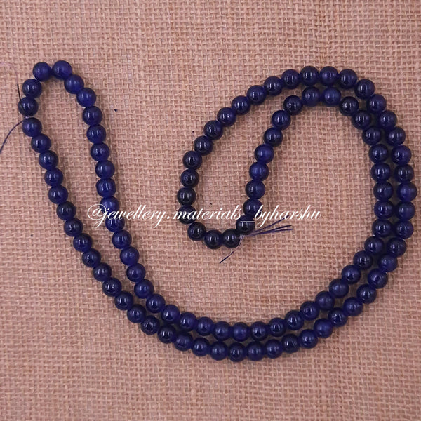 8MM Jelly Beads - Navy Blue