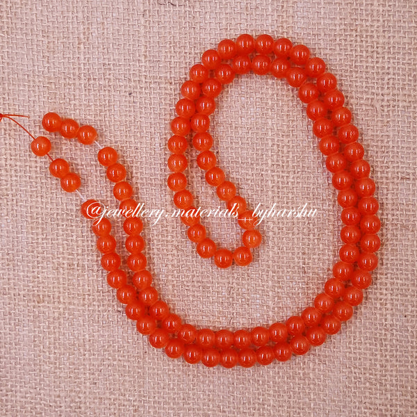 8MM Jelly Beads - Orange