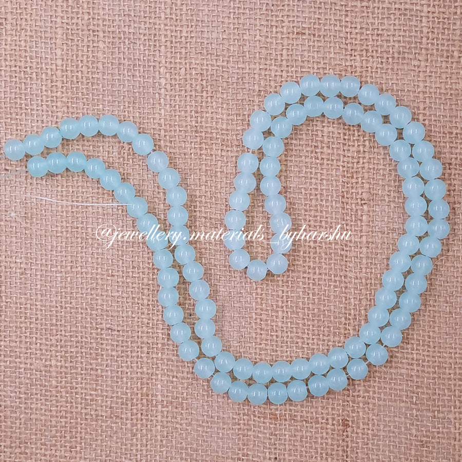 8MM Jelly Beads - Pastel Green (Color will slightly vary)