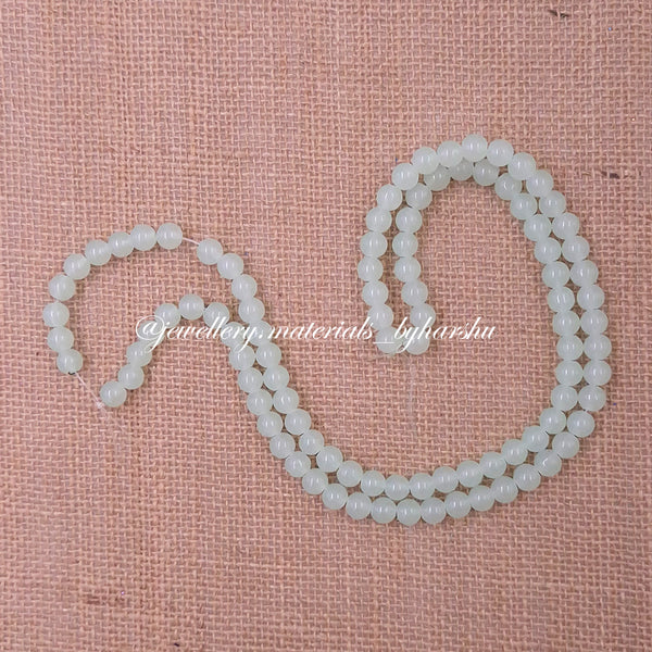 8MM Jelly Beads - Pastel Green