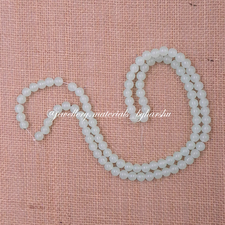 8MM Jelly Beads - Pastel Green