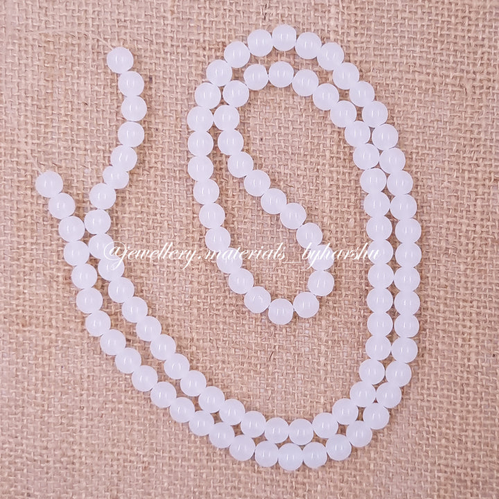 8MM Jelly Beads - White