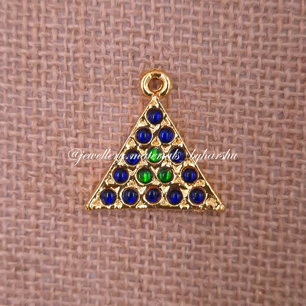 25MM Triangle Kemp Connector (Blue with Green)