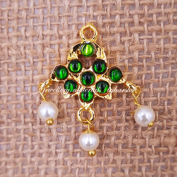 20 x 15MM Kemp Pendant (Green)