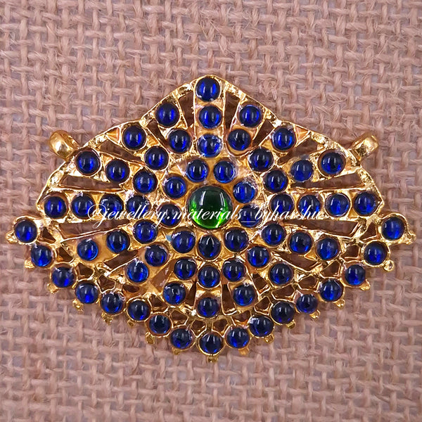 60 x 40MM Kemp Pendant (Blue with Green)
