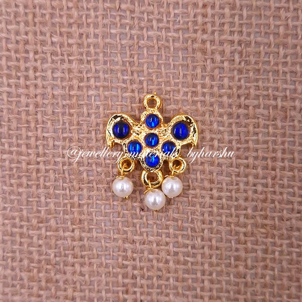 20x15MM Kemp Pendant (Blue) (1 Piece)