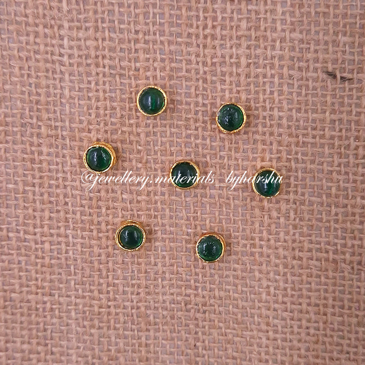 6MM Round Kemp Beads (Green) (1 Piece)