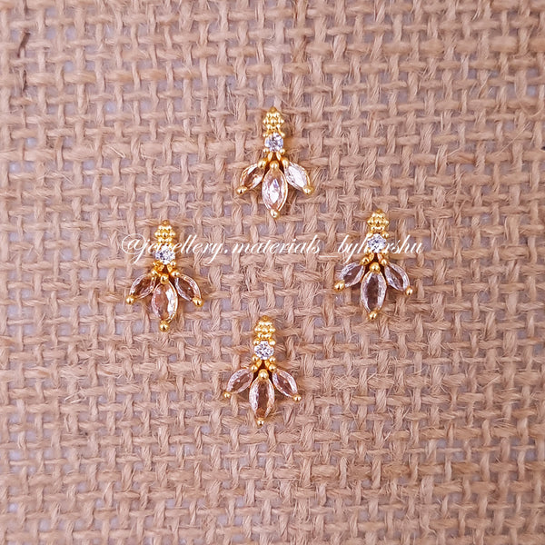 8 x 12 MM White Leaf Charms