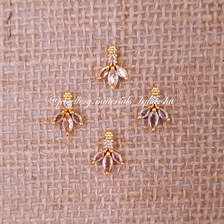 8 x 12 MM White Leaf Charms