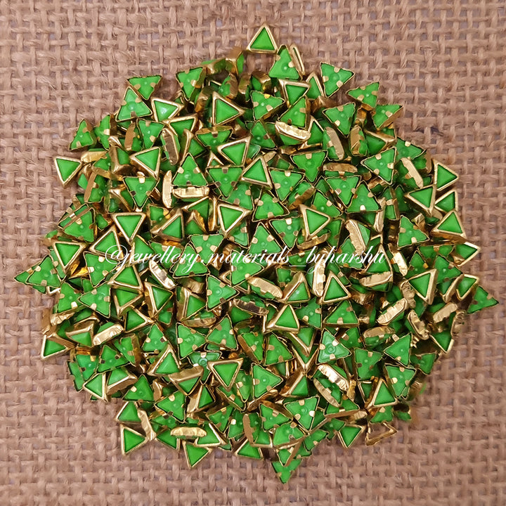 Triangle 3x3T Matt Color Kundan - Leaf Green
