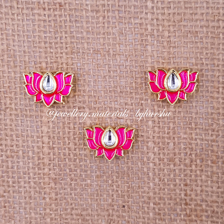 20 x 15 MM Dark Pink Charms