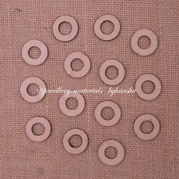 MDF Round with Hole 1 Inch