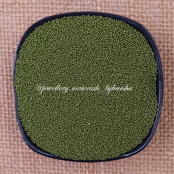 Micro Seed Beads - Olive Green