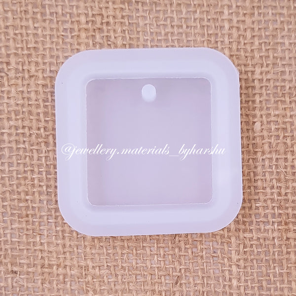 4CM Square Shape Pendant Silicone Mold