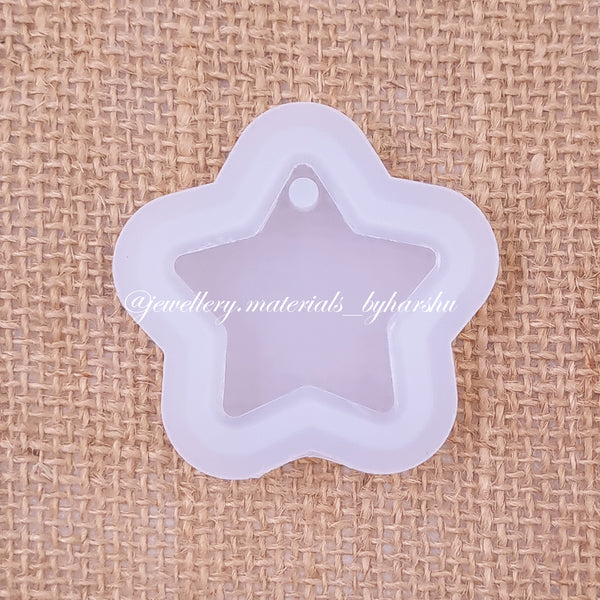 4 x 3CM Star Shape Pendant Silicone Mold