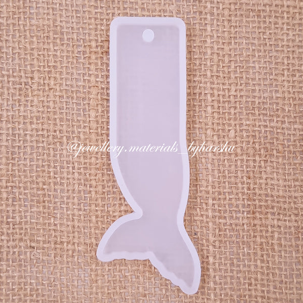 9 x 3.5CM Fish Tail Shape Bookmark Silicone Mold