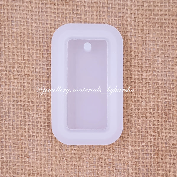 5 x 3CM Rectangle Shape Pendant Silicone Mold