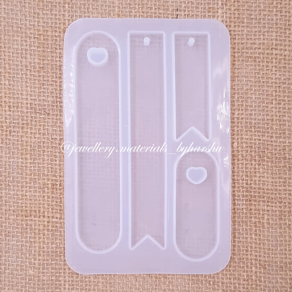 12.5 x 8CM 4 Shape Bookmark Silicone Mold