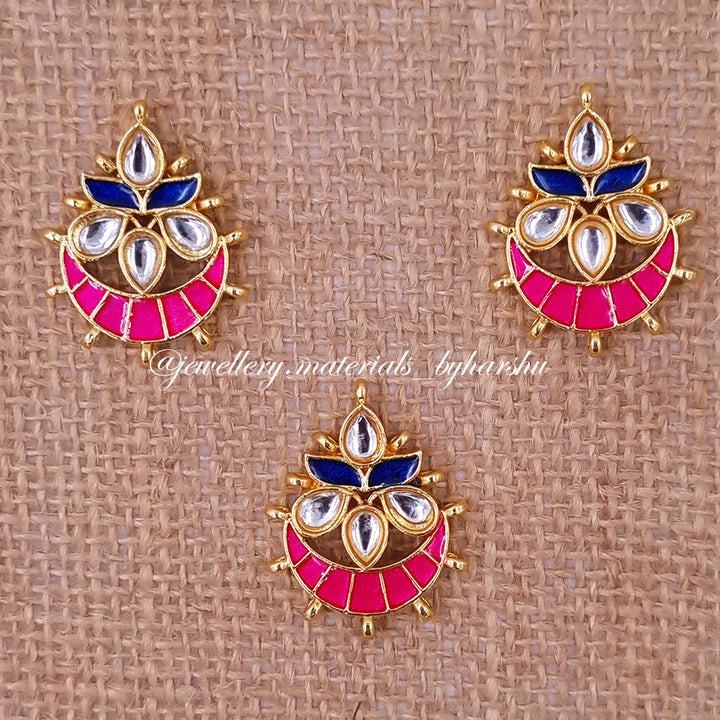 20 x 25 MM Dark Pink and Dark Blue Charms 