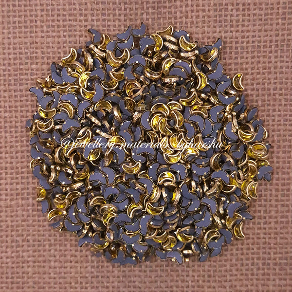 Moon Gloss Color Kundan - Yellow