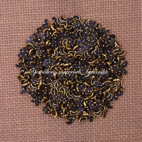 Moon Matt Color Kundan - Black