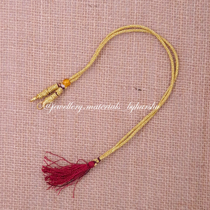 Gold with Red Necklace Back Rope (1 Piece)