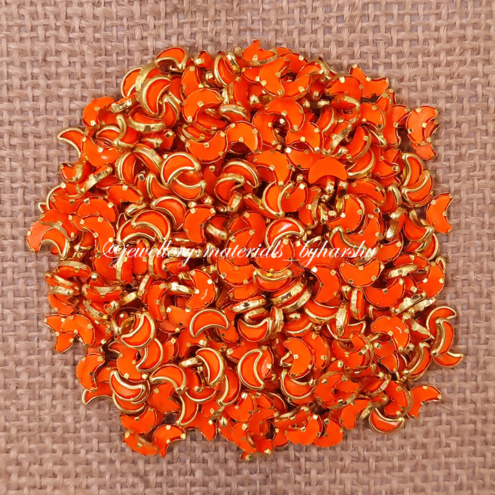 Moon Matt Color Kundan - Orange