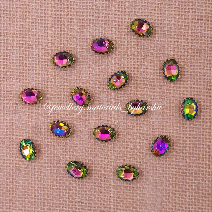 15x11MM Oval Clip Stone - Multicolor