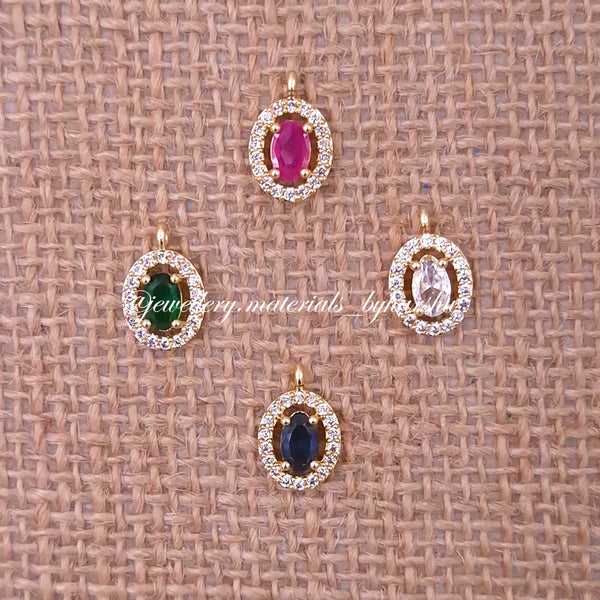11 x 9MM AD Stone Oval Charms