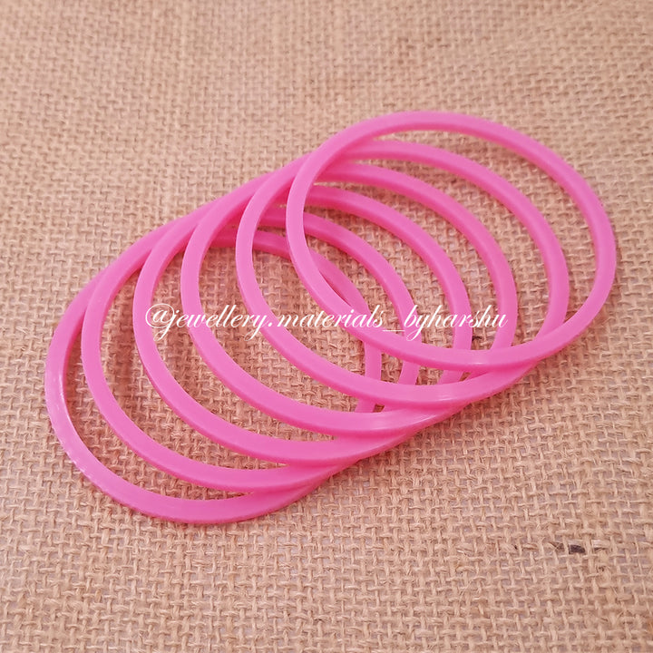 Plain Flat Bangles 6 Cut (Loose Count)