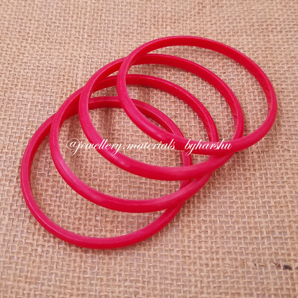 Plain Round Bangles 4 Cut(Loose  Count)