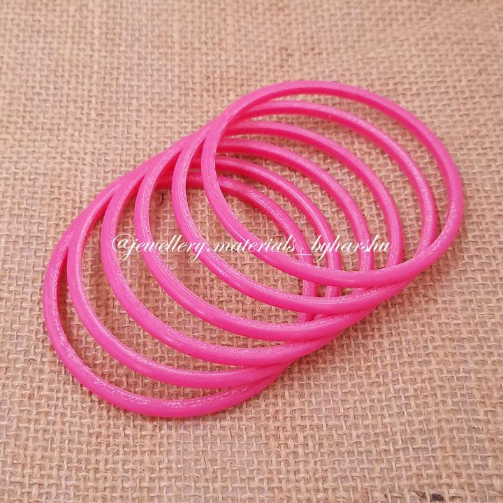 Plain Round Bangles 6 Cut 