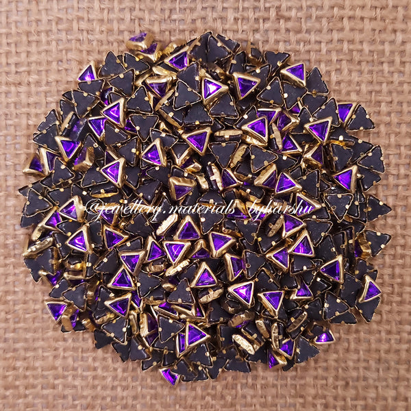 Triangle 3x3T Gloss Color Kundan - Purple Color