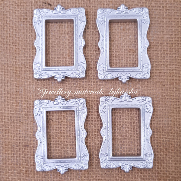 Square Resin Frame Grey Color (4 Piece)