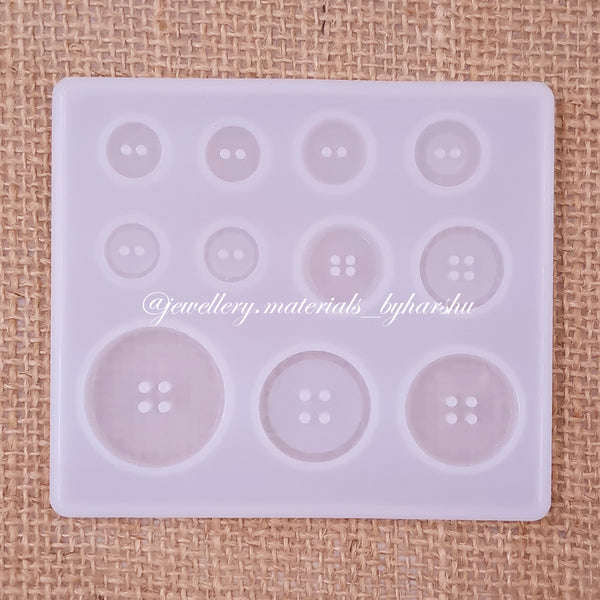 Button Silicone Mold (8 x 8.5CM)