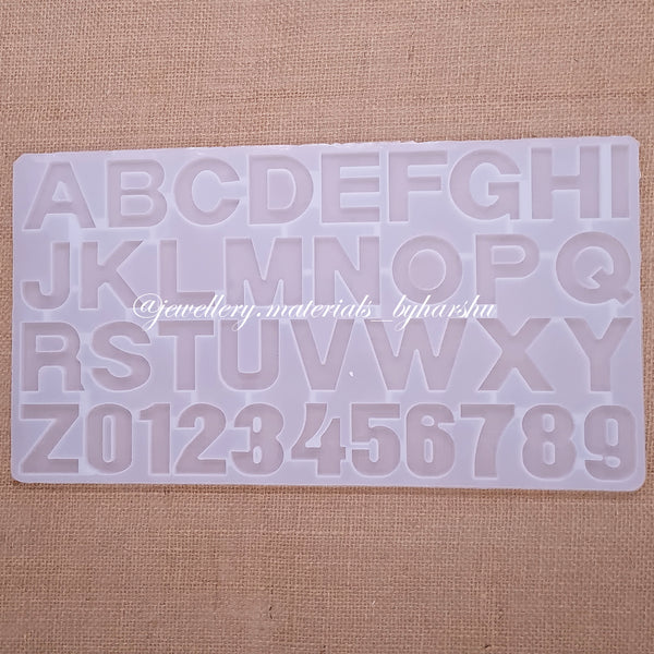 Alphabet and Number Silicone Mold 