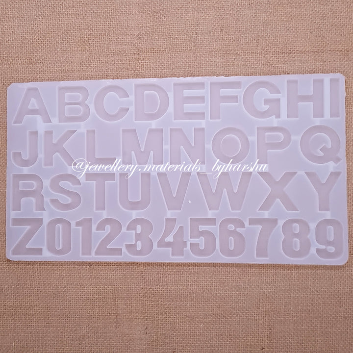 Alphabet and Number Silicone Mold 