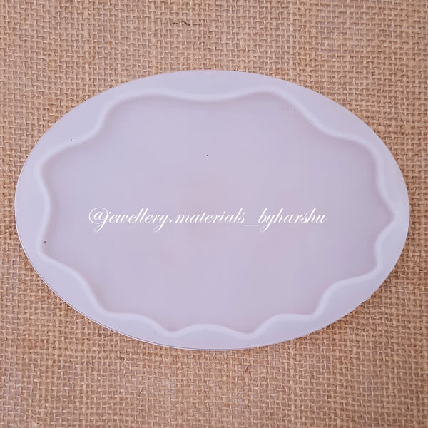 Oval Agate Coaster Silicone Mold